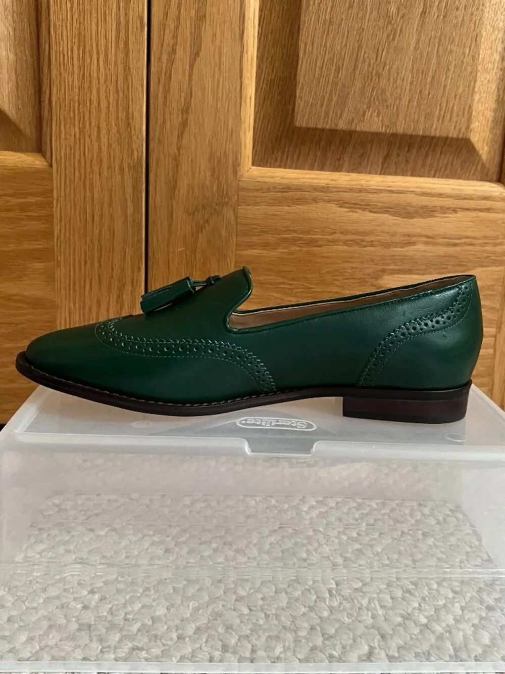TALBOTS -- Leighton Tasseled Nappa Leather Brogue Loafer - NEW, with Box